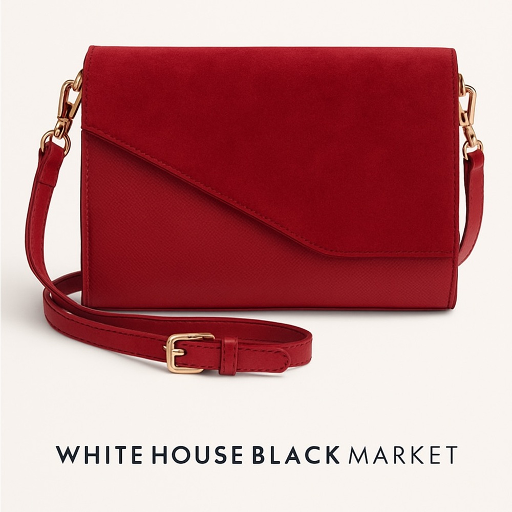 Elegant Red Suede Women's Bag